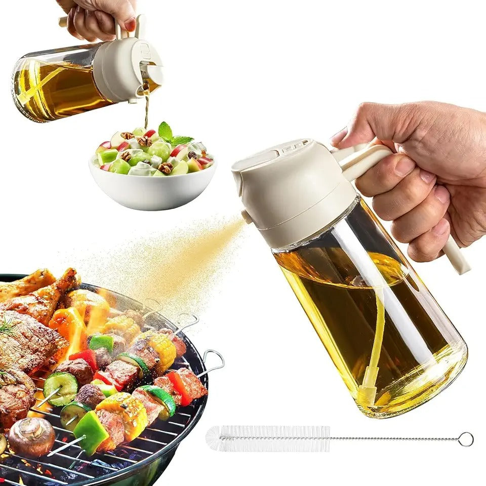 Three-in-One Oil Spray Bottle - Pack of 2