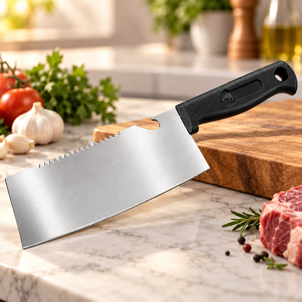 Small Stainless Steel Kitchen Cleaver Knife For Chopping (1 Pc)